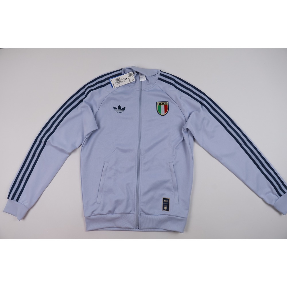 Adidas Italy Track Top FIGC OG TT Aero Blue Soccer Jacket Small NWT MSRP 110